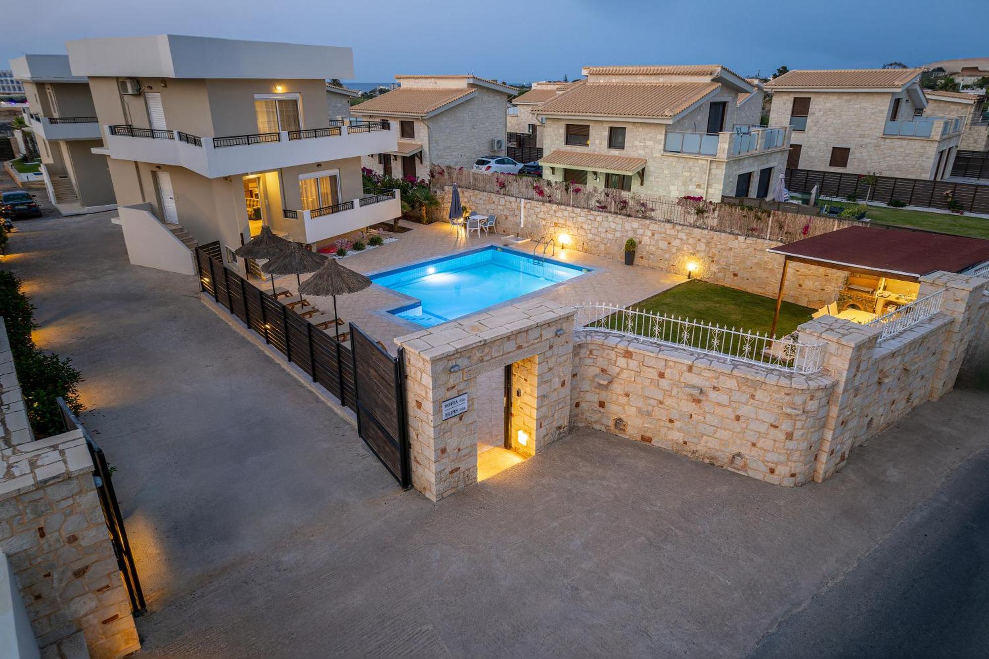 Villa Sophia-Villa Elpis Hersonissos  Ngoại thất bức ảnh